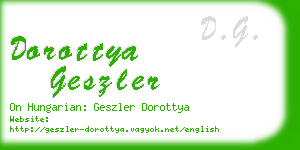 dorottya geszler business card